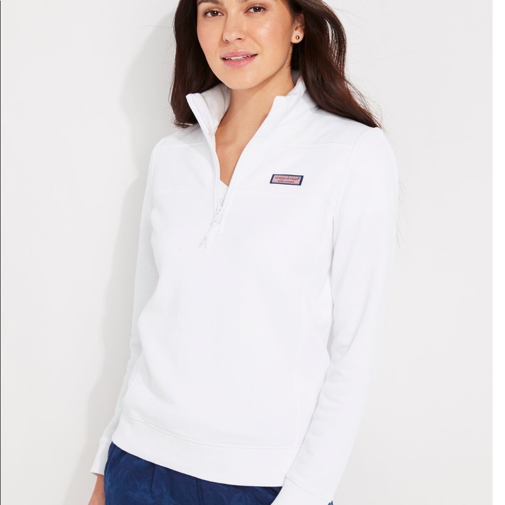 Vineyard vines white shep shirt xsmall  navy accent whale
